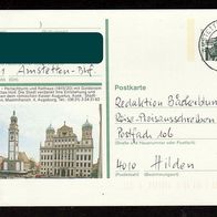 Bund Bildpostkarten BPK Mi. Nr. P 139 v1/12 (2) Augsburg o <