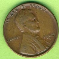 USA 1 Cent 1945 D