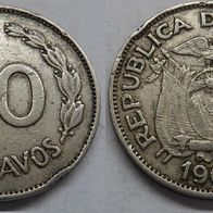 Ecuador 20 Centavos 1966 ## B9