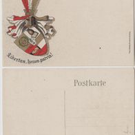 Studentika AK Prussia sei`s Panier, Libertas-honos-patria um 1920 Burschenschaft