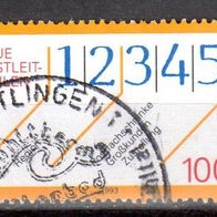 Bund 1993 Mi. 1659 Postleitzahlen gestempelt (8279)