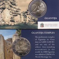 2016 Coincard MALTA Ggantija Temples mit 2 Euro Münze