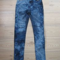 supertrendige Skinny - Jeans YFK Gr. 158/164 ausgefallene Waschung top wie NEU (1016)