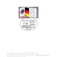Erinnerungsblatt der Deutschen Bundespost Das Poststruktur-Gesetz tritt in Kraft