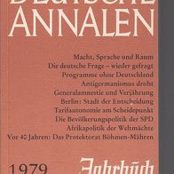 Gert Sudholt: Deutsche Annalen 1979: Jahrbuch des Nationalgeschehens