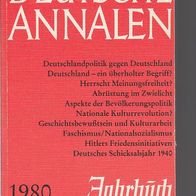 Gert Sudholt: Deutsche Annalen 1980: Jahrbuch des Nationalgeschehens