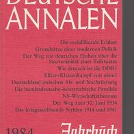 Gert Sudholt: Deutsche Annalen 1984: Jahrbuch des Nationalgeschehens