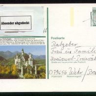 Bund Bildpostkarten BPK Mi. Nr. P 151 x3/40 Schwangau / Ostallgäu o <