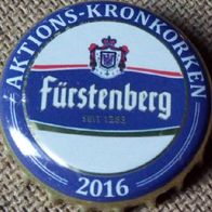 Fürstenberg Aktion 2016 Bier Brauerei Aktions-Kronkorken Korken Kronenkorken