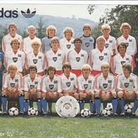 Adidas Mannschaftsbild Hamburger SV Saison 1982