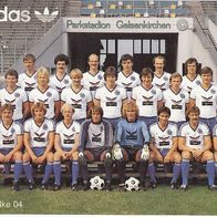 Adidas Mannschaftsbild FC Schalke 04 Saison 1982