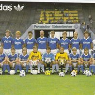 Adidas Mannschaftsbild FC Schalke 04 Saison 1984