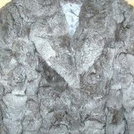 Pelzjacke silbergrau