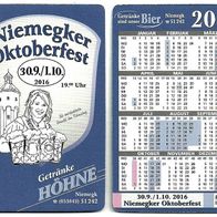 Taschenkalender "Niemegker Oktoberfest 2016" von Getränkefachgroßhandel Höhne Niemegk