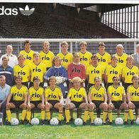 Adidas Mannschaftsbild Alemannia Aachen Saison 1986/87