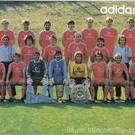 Adidas Mannschaftsbild Bayern München Saison 1986/87
