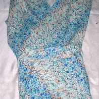 Kleid hellblau geblumt