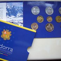 Andorra 2002 Münzsatz mit Euro und Cèntimes - RAR * *