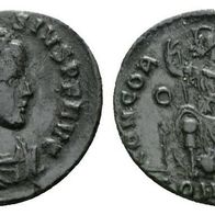 Röm. Kaiserzeit Bronzemünze 2,69 g "THEODOSIUS I. (379-395)"