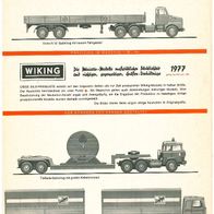 Wiking Bild-Preisliste Prospekt 1977