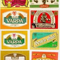 ALT ! Bieretiketten Brauerei Varpa † 2004 Riga Lettland (Sowjetunion UdSSR CCCP SU)