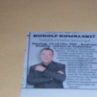 Rudolf Kowalski Clippings Sammlung PresseBerichte #215