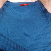 Pullover blau V-Ausschnitt