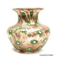 Toso Murrinen Vase mit Goldflitter - 1950 - selten