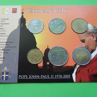 Vatikan 1984 Münzset im Vatikan City Folder * *