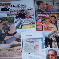 Athina Onassis 15 pc German Clippings