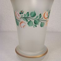 Massive, handbemalte Glas-Vase * * * *