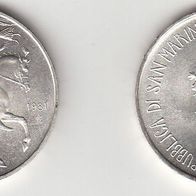 San Marino Silber 1 000 Lire 1981 stgl. "2000. Todestag von VERGIL"