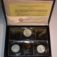 San Marino SET 3 x Silber 1000 Lire, 500 und 500 Lire 1981 VERGIL 2000. Todestag
