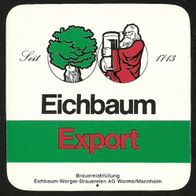 ALT ! Bieretikett "Export" Eichbaum-Werger-Brauereien AG Worms/ Mannheim