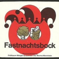 ALT ! Bieretikett "Fastnachtsbock" Eichbaum-Werger-Brauereien AG Worms/ Mannheim