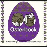 ALT ! Bieretikett "Osterbock" Eichbaum-Werger-Brauereien AG Worms/ Mannheim