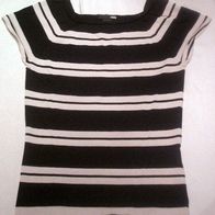 T-Shirt schwarz/ weiß gestreift