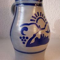Südtirol Ober Etsch - Keramik Kanne - " Der Süden Südtirols "
