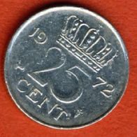 Niederlande 25 Cent 1972
