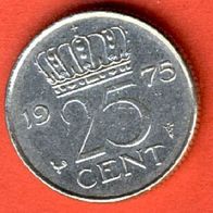 Niederlande 25 Cent 1975