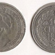 Niederlande 10 Cents 1930 SILBER "Wilhelmina (1890-1948)" ss+