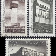 Polen - Mi. Nr. 1632-1634 " Kampf und Märtyrertum 1939-1945 " - gestempelt o