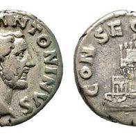 Röm. Kaiserreich Silber Denar 3,39 g. "Antonius Pius" 138-161 AD