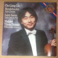 Cho-Liang Lin & Michael Tilson Thomas: Mendelssohn / Saint-Saens: Violin Concertos LP