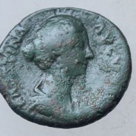 Römisches Kaiserreich AE Dupondius Bronze 10 g "Faustina Minor" (gest. 176)"