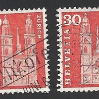 Schweiz, 1960, Mi.-Nr. 701 x + y, gestempelt