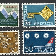 Schweiz, 1968, Mi.-Nr. 870-873, gestempelt