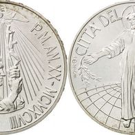 Vatikan Silber aus KMS 1000 Lire 1998 JOH. PAUL II. (1979-2005)