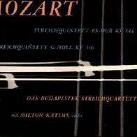 Budapest String Quartet & Milton Katims - Mozart String Quintets. LP