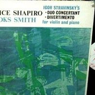 Eudice Shapiro / Brooks Smith - Stravinsky: Duo Concertant Divertimento LP